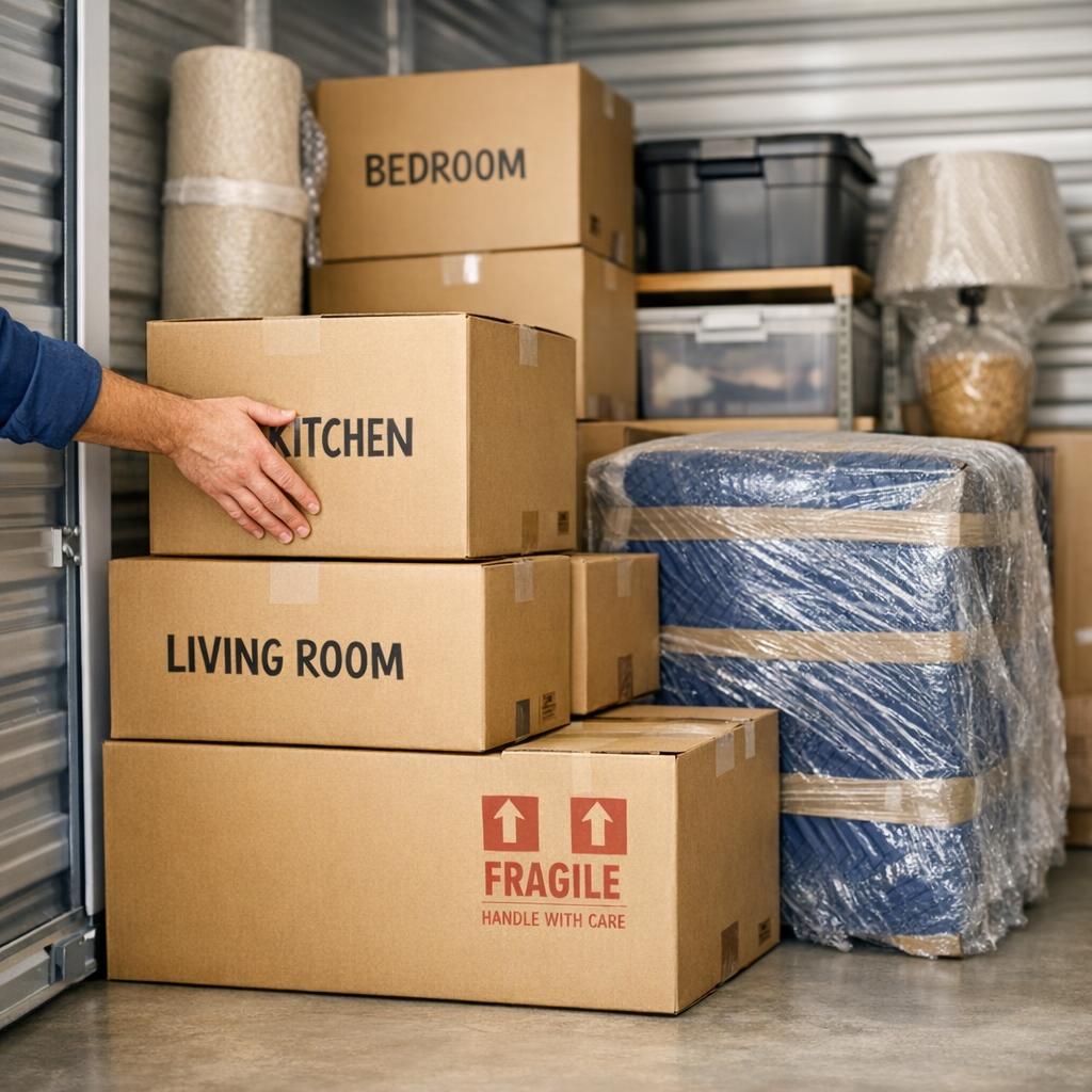 So vermeiden Sie Stress beim Umzug: Tipps für sichere und platzsparende Einlagerung